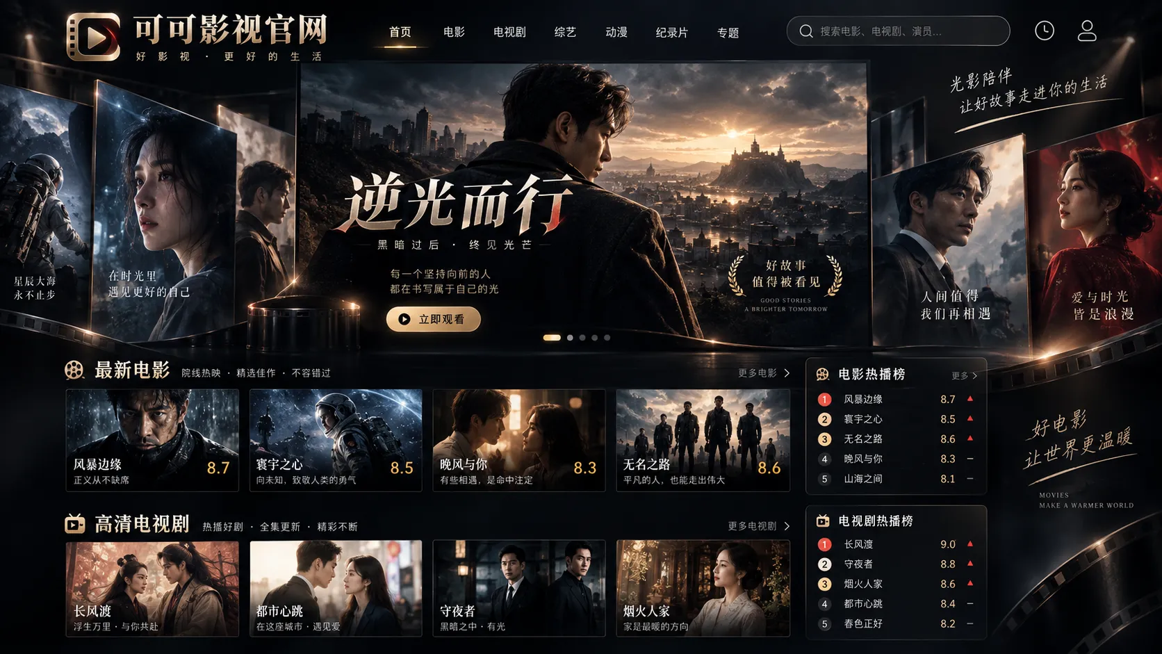 可可影视今日内容与创作灵感主视觉